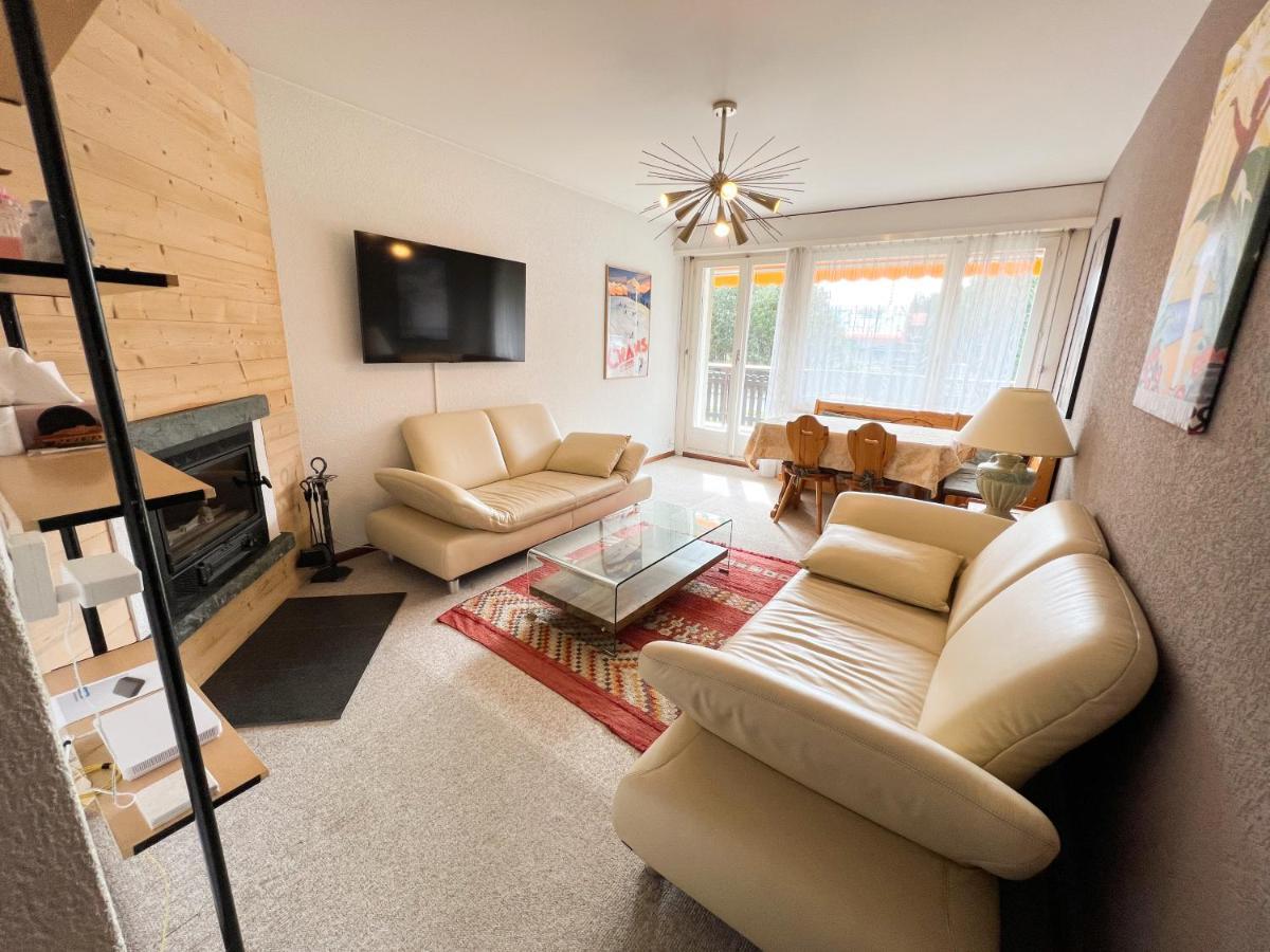 Bel Appartement 3 Pieces Au Pied Des Pistes De Ski 크란스몬타나 외부 사진